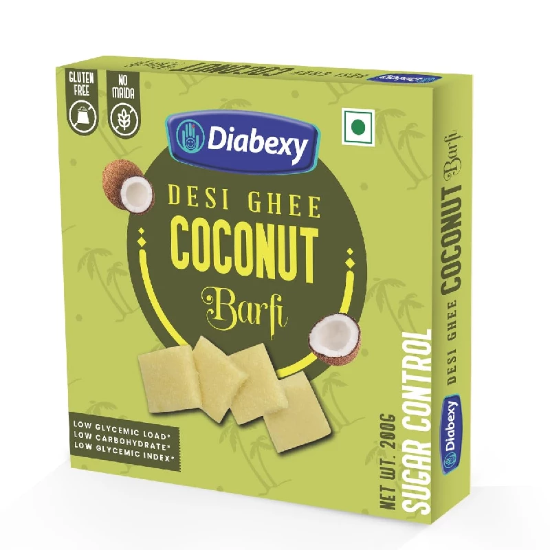 Diabexy Desi Ghee Sugar Free Coconut Barfi
